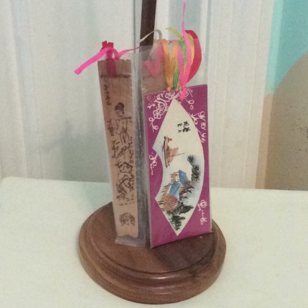 Vintage Book-markers Asia Inspired Art Decor